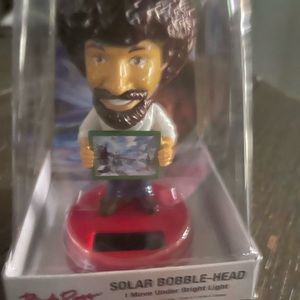Bob Ross Solar Bobble-Head - I Move Under Bright Light
